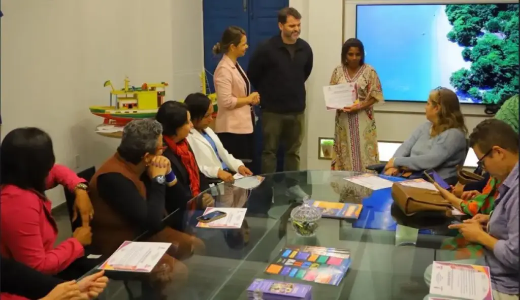 O prefeito Luiz Cláudio Ribeiro e a secretária da Mulher, Dra. Gabi Ângelo