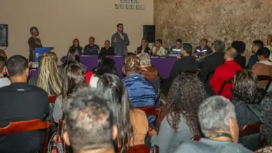vice-prefeito Lucas Venito durante a abertura do evento