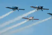 Esquadrilha CEU traz espetáculo de acrobacias aéreas no encerramento da Expo Itaguaí 2026.