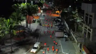 Vista aérea da 1ª Run Night Muriqui