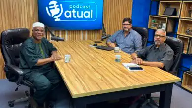 Presença no Podcast Atual: Ivanir dos Santos, que é candidato a deputado federal, conversou com Marcelo Godinho e Renato Reis (FOTO NATALIA NATALINO)