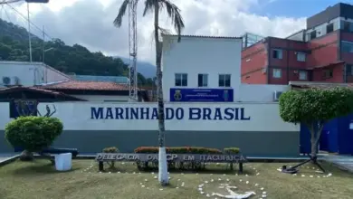 Fachada da Capitania dos Portos em Itacuruçá