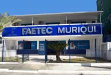Fachada da Faetec Muriqui