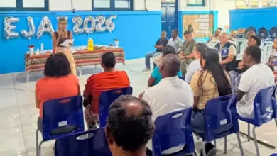 Cerimônia de boas-vindas na Escola da Ilha da Marambaia