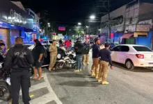 Agentes da Secretaria Municipal de Segurança Pública e de Trânsito, com apoio do Proeis e do 24º BPM