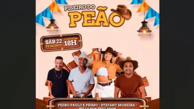 Arte da programação da festa
