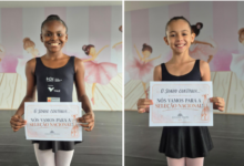 Maria Hellena Torres de Melo, de 9 anos, e Sofia Batista Lage, de 10, avançaram para a etapa nacional da seleção do Bolshoi.