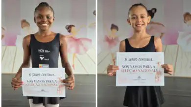 Maria Hellena Torres de Melo, de 9 anos, e Sofia Batista Lage, de 10, avançaram para a etapa nacional da seleção do Bolshoi.