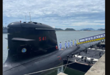 O submarino Humaitá (S41), construído em Itaguaí e sediado na Base da Ilha da Madeira, segue para a Argentina em sua primeira missão internacional.