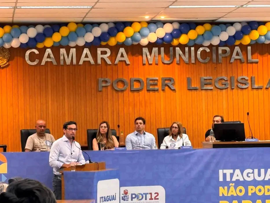 Haroldinho Jesus, durante a convenção do PDT