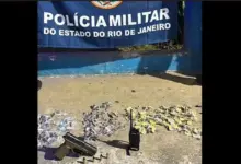 Material apreendido pela PM no Sem Terra