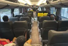 Agentes da PRF realizaram palestras educativas dentro de ônibus