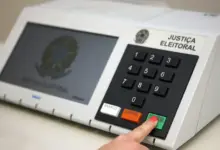 Foto da urna eletrônica