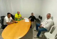 Alexanre Valle no local onde ocorreu a convenção que o definiu como candidato a prefeito (FOTO: RICHARD CARRASCO).