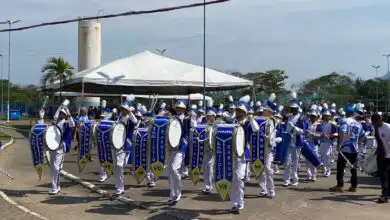 Primeiro dia do Campeonato Estadual de Bandas e Fanfarras reuniu dezenas de corporações no Parque Municipal de Eventos de Itaguaí.
