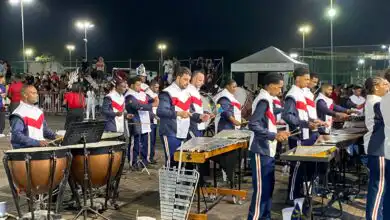 Segundo dia do Campeonato Estadual de Bandas e Fanfarras terminou com apresentações de destaque e interrupção pela chuva em Itaguaí.