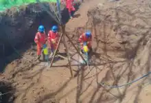Equipe técnica da NUCLEP durante visita ao canteiro de obras da ARTRIO, em Vargem Grande do Sul (SP).