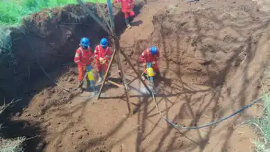 Equipe técnica da NUCLEP durante visita ao canteiro de obras da ARTRIO, em Vargem Grande do Sul (SP).