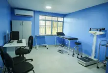 Sala de exame do hospital