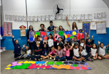 Crianças da rede municipal de Itaguaí participam de atividades do projeto Pintor Mirim.