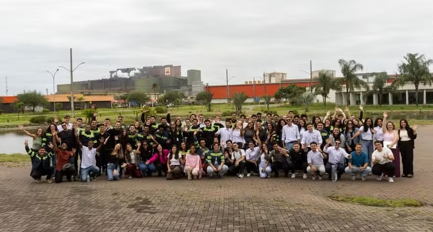 Complexo industrial da Ternium em Santa Cruz, na Zona Oeste do Rio, onde serão realizadas as atividades do Programa de Estágio 2026. (Foto: Divulgação/Ternium)