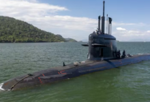 O submarino Almirante Karam realizou sua primeira imersão estática nas proximidades do Complexo Naval de Itaguaí, na Baía de Sepetiba.