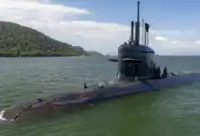 O submarino Almirante Karam realizou sua primeira imersão estática nas proximidades do Complexo Naval de Itaguaí, na Baía de Sepetiba.