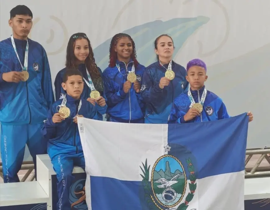 Atletas de Itaguaí comemoram os seis títulos brasileiros