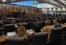 Plenário da Alerj durante sessão