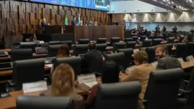 Plenário da Alerj durante sessão