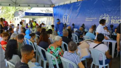 Moradores durante ação do programa