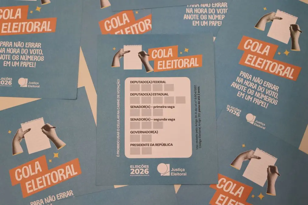 Modelo de cola eleitoral disponibilizado pelo TRE-RJ