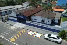 Vista aérea da Escola Municipal Sebastião José Fernandes