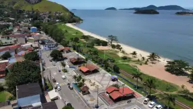 Vista aérea da área em Praia Grande, onde serão implantados os equipamentos públicos
