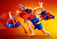 Atletas e praticantes de artes marciais chinesas neste sábado (10), em Itaguaí