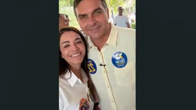 Kelaine Goulart num estratégico encontro com o presidenciável Flávio Bolsonaro